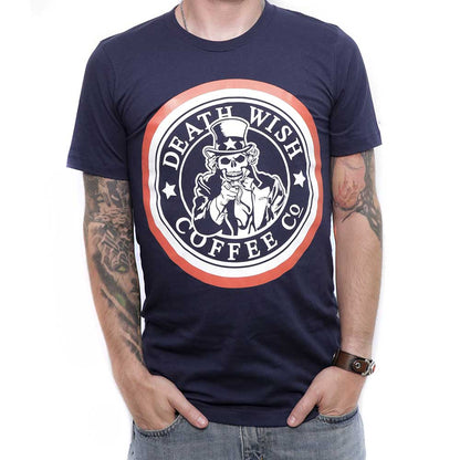 Man wearing Death Wish Uncle Sam Tee